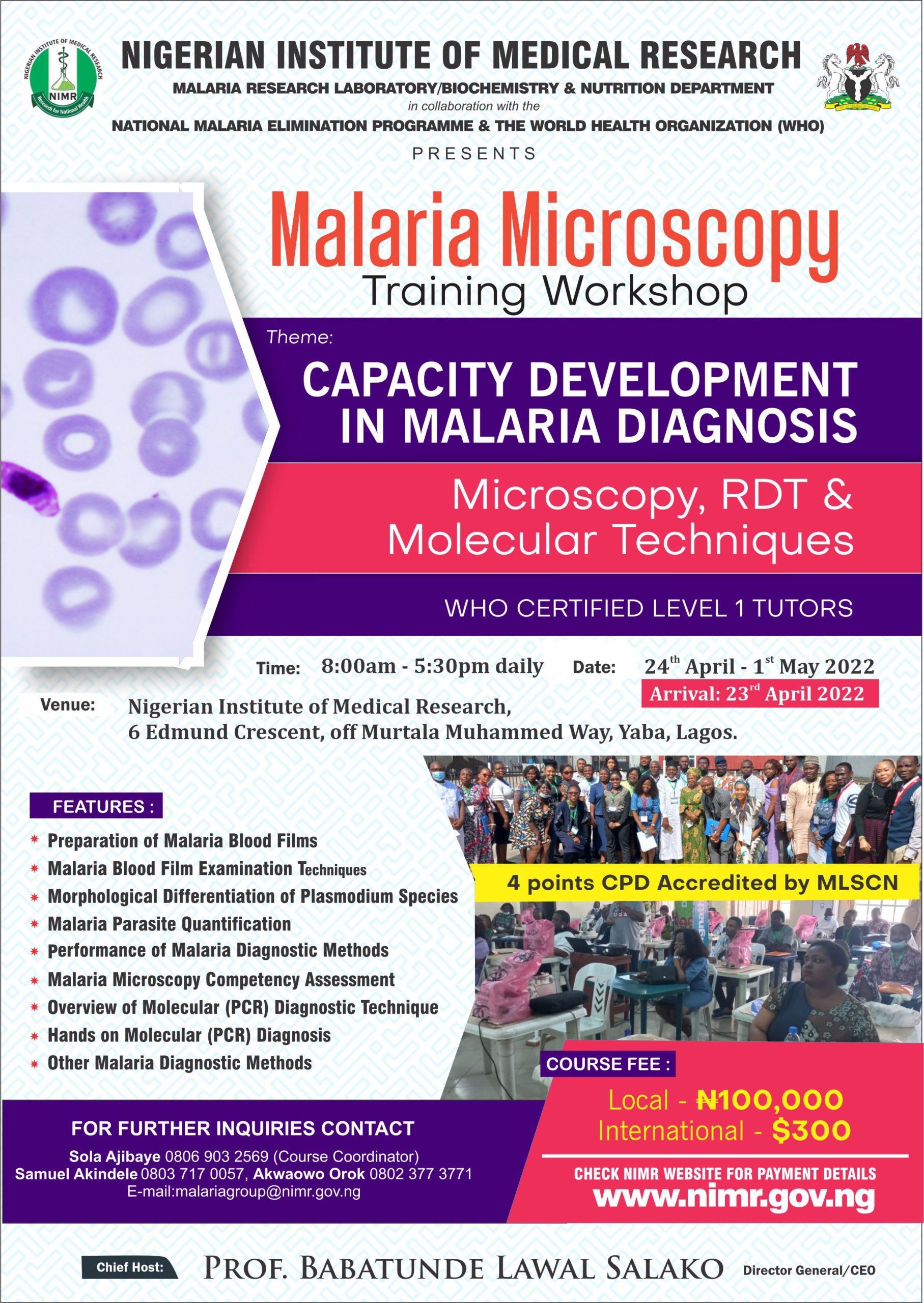 Malaria Microscopy Workshop 2022