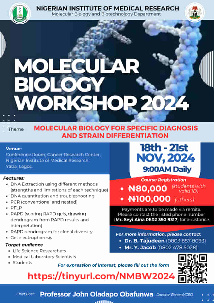 Molecular Biology Workshop 2024